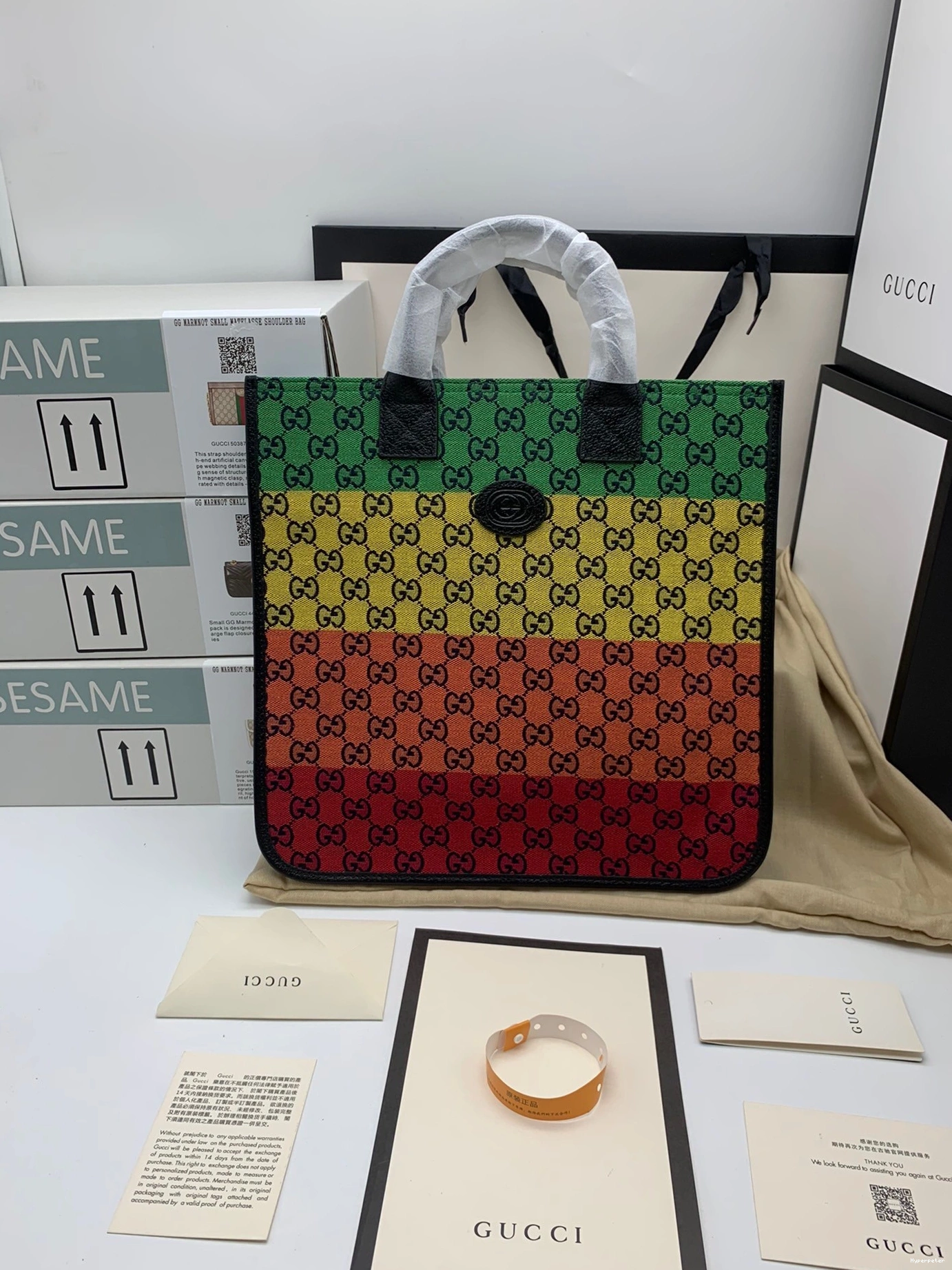 Hyperpeter Multicolor bag GG tote Children's Gucci 0806